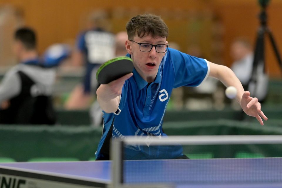 DTTB TOP 12 Jugend 15 und Jugend 19 
am 11.02.2023 in der Kreissporthalle Neudorf in Neudorf

Foto: Jörg Fuhrmann