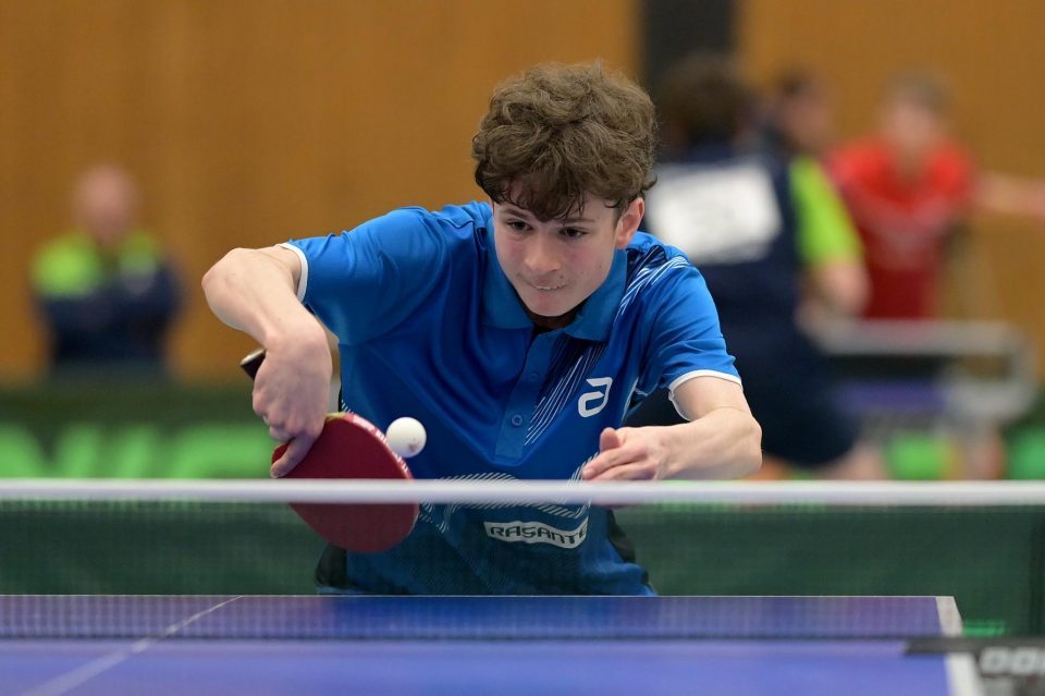 DTTB TOP 12 Jugend 15 und Jugend 19 
am 11.02.2023 in der Kreissporthalle Neudorf in Neudorf

Foto: Jörg Fuhrmann