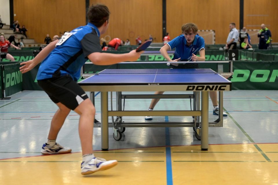 DTTB TOP 12 Jugend 15 und Jugend 19 
am 12.02.2023 in der Kreissporthalle Neudorf in Neudorf

Foto: Jörg Fuhrmann