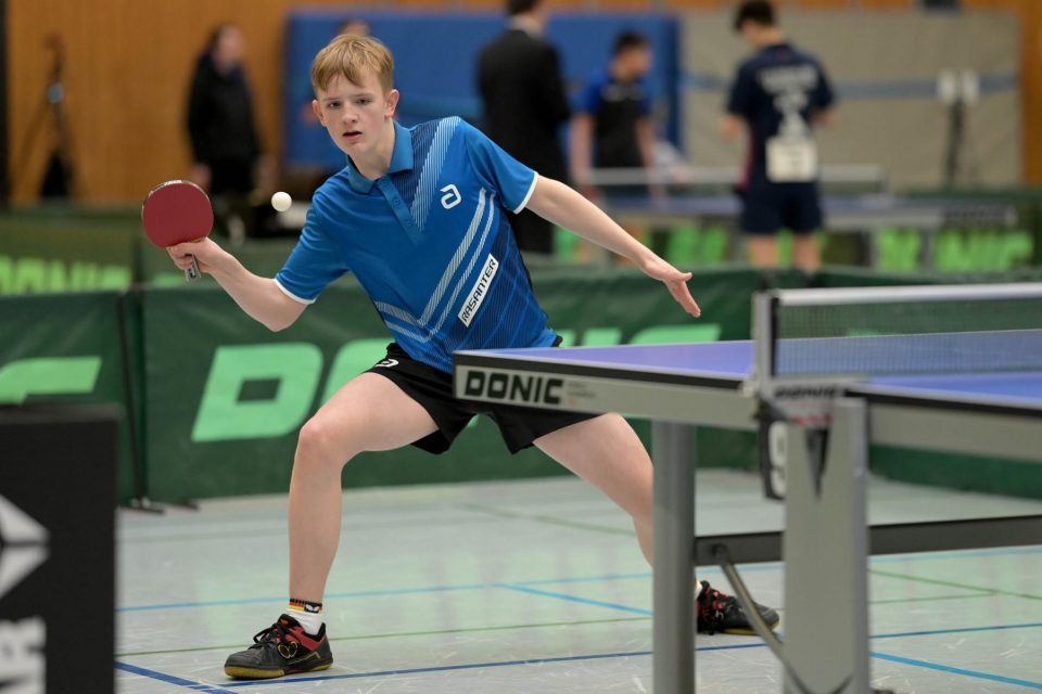 DTTB TOP 12 Jugend 15 und Jugend 19 
am 12.02.2023 in der Kreissporthalle Neudorf in Neudorf

Foto: Jörg Fuhrmann