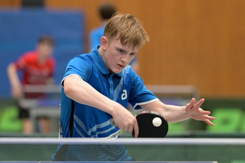 DTTB TOP 12 Jugend 15 und Jugend 19 
am 12.02.2023 in der Kreissporthalle Neudorf in Neudorf

Foto: Jörg Fuhrmann