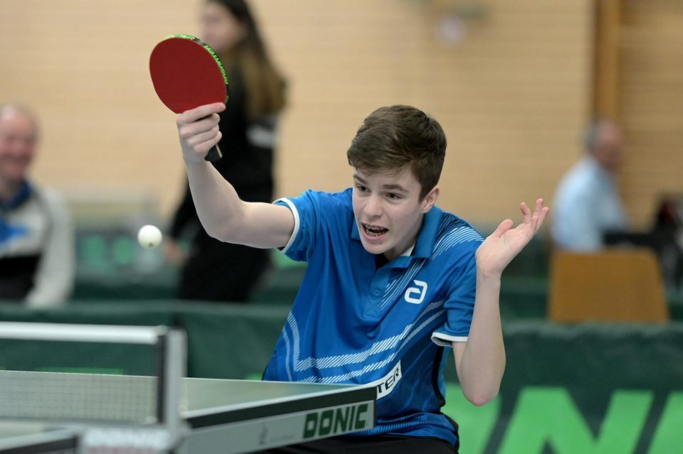 Tischtennis Nationale Deutsche Meisterschaften Jugend 15 am 11.03.2023 in der Kochenwaldhalle in Bad Friedrichshall




Foto: Jörg Fuhrmann