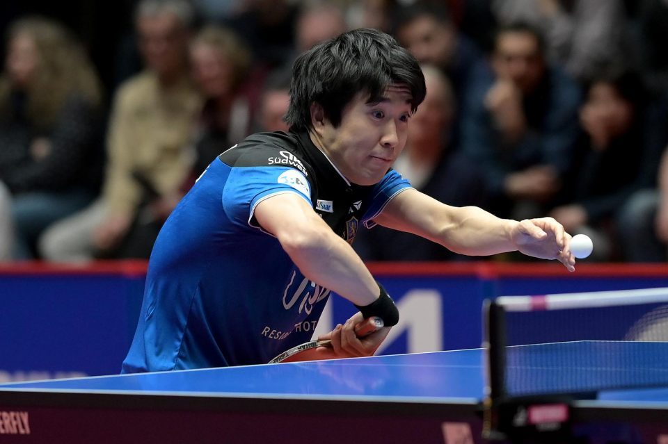 TTCL Finale - Rückspiel Borussia Düsseldorf -  1. FC Saarbrücken TT am 03.04.2023 im ARAG CenterCourt in DüsseldorfFoto: Jörg Fuhrmann