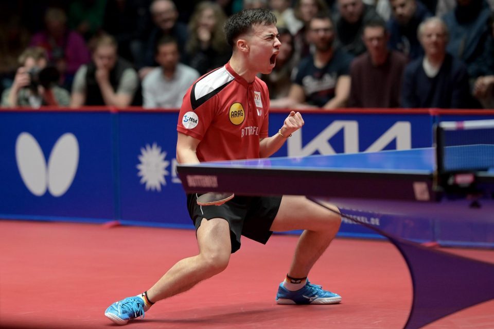 TTCL Finale - Rückspiel Borussia Düsseldorf -  1. FC Saarbrücken TT am 03.04.2023 im ARAG CenterCourt in DüsseldorfFoto: Jörg Fuhrmann